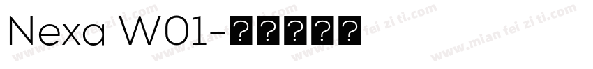 Nexa W01字体转换